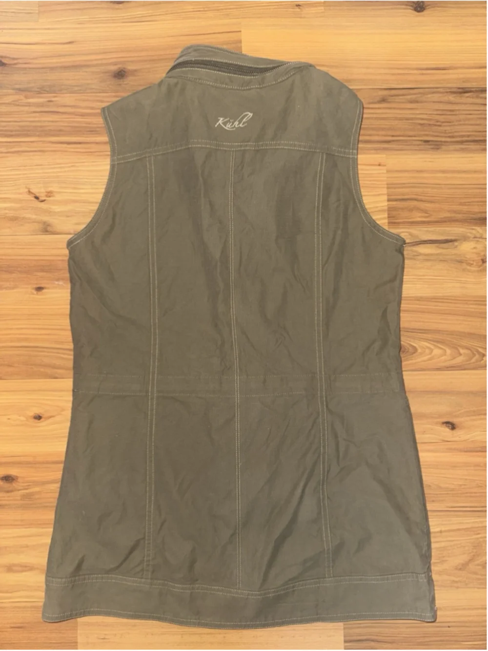 Kuhl Utility Safari Vest Womens XS Olive Gorpcore Hiking Hooded Outdoor Tactical - Picture 2 of 13